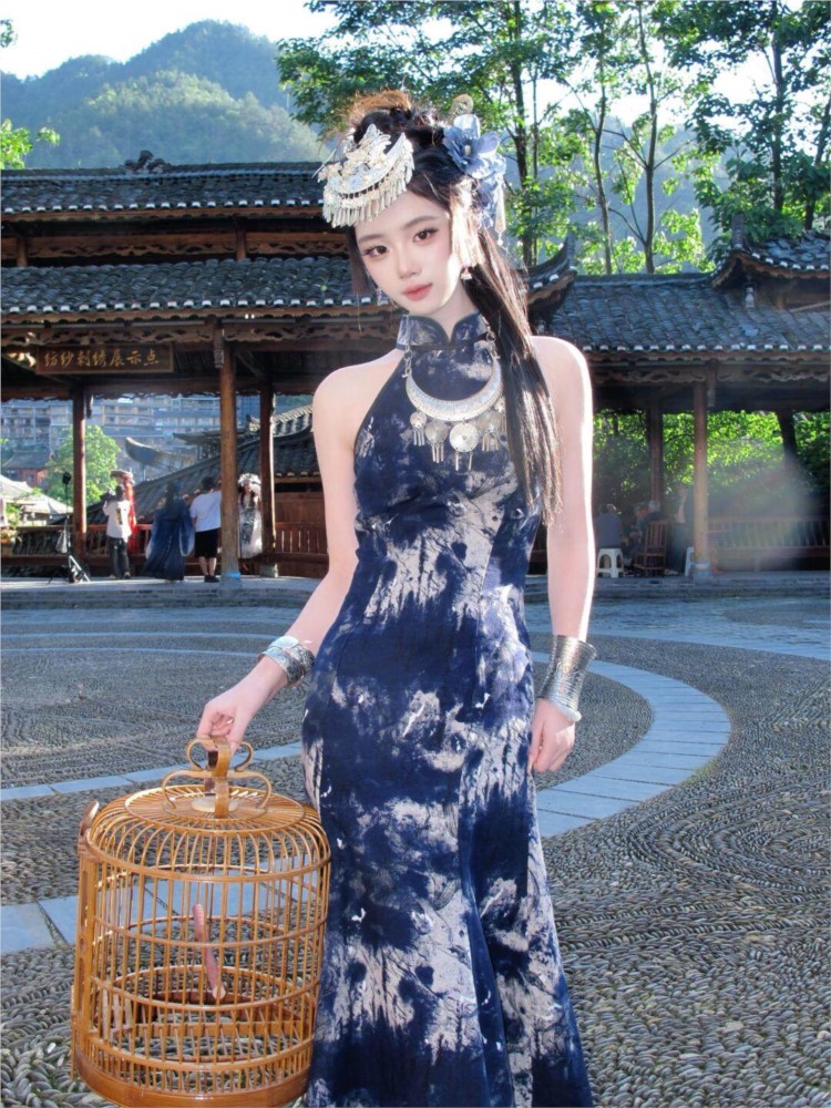 Ethnic Dress Fashion Show - Nuevo vestido batik, ropa femenina moderna,