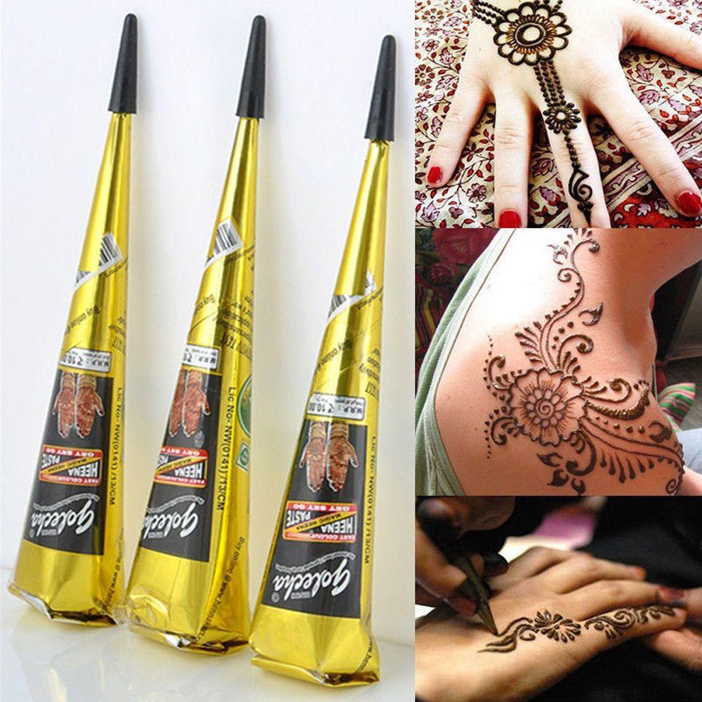Ethnic Fashion India - Pasta de tatuaje temporal Flash Natural,