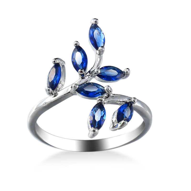 Ethnic Fashion Designer - Bonitos anillos de diseño de hojas