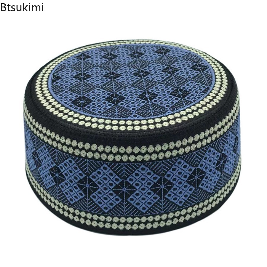 Ethnic Fashion India - Hijab bordado Vintage para hombre, sombrero