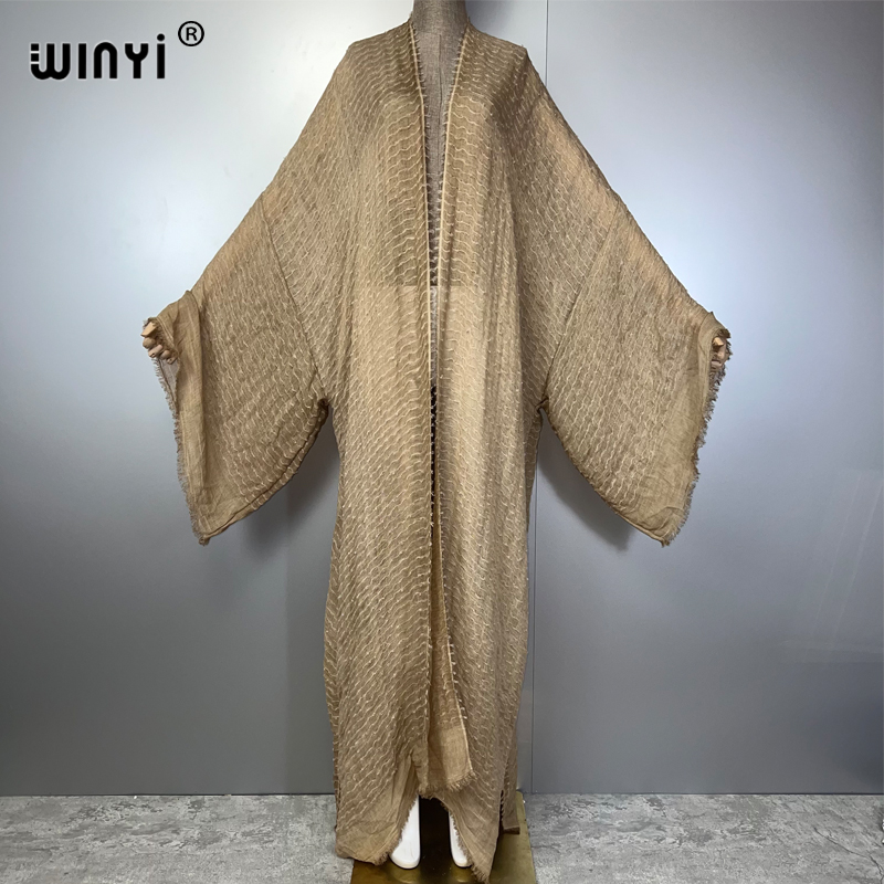Kaftan Women Boho - WINYI, kimono con estampado geométrico, caftán,