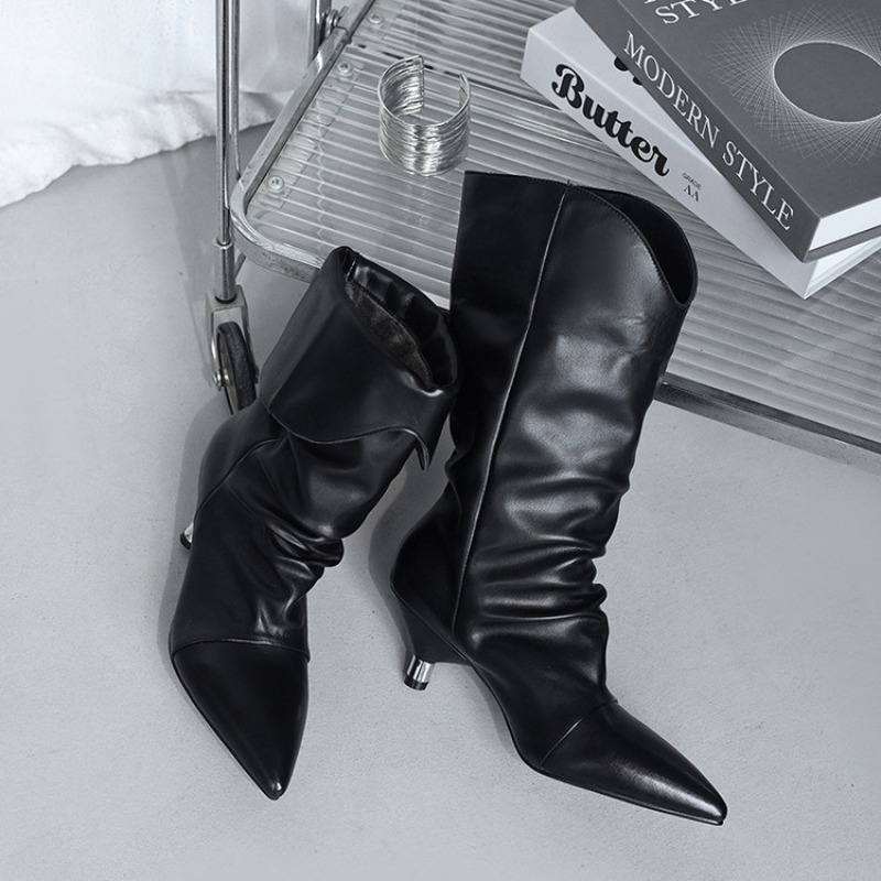 Ethnic Fashion Week - Botas de media pantorrilla con tacones