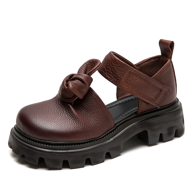Ethnic And Fashion - Zapatos de Plataforma con Nudo Étnico