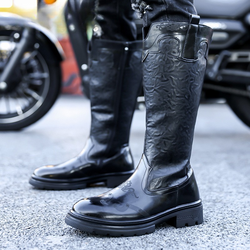 Ethnic And Fashion - Botas a media pantorrilla para Hombre,