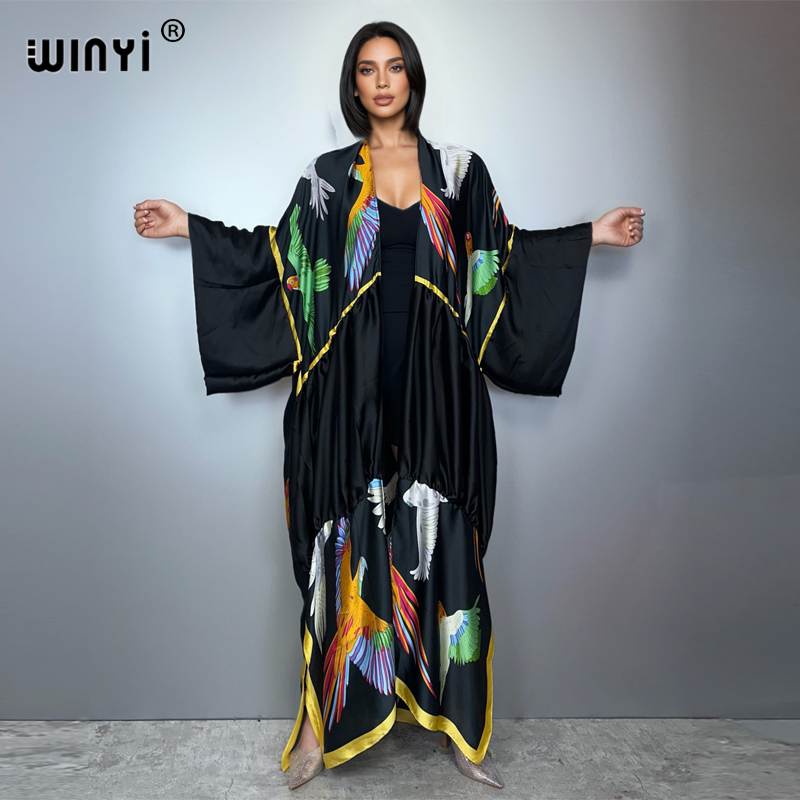Kaftan Women Boho - WINYI estampado boho kimono maxi ropa