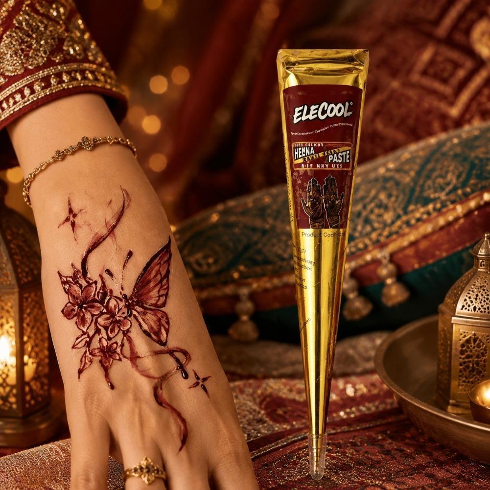 Ethnic Fashion India - Pasta de Tatuaje Temporal Natural, Henna