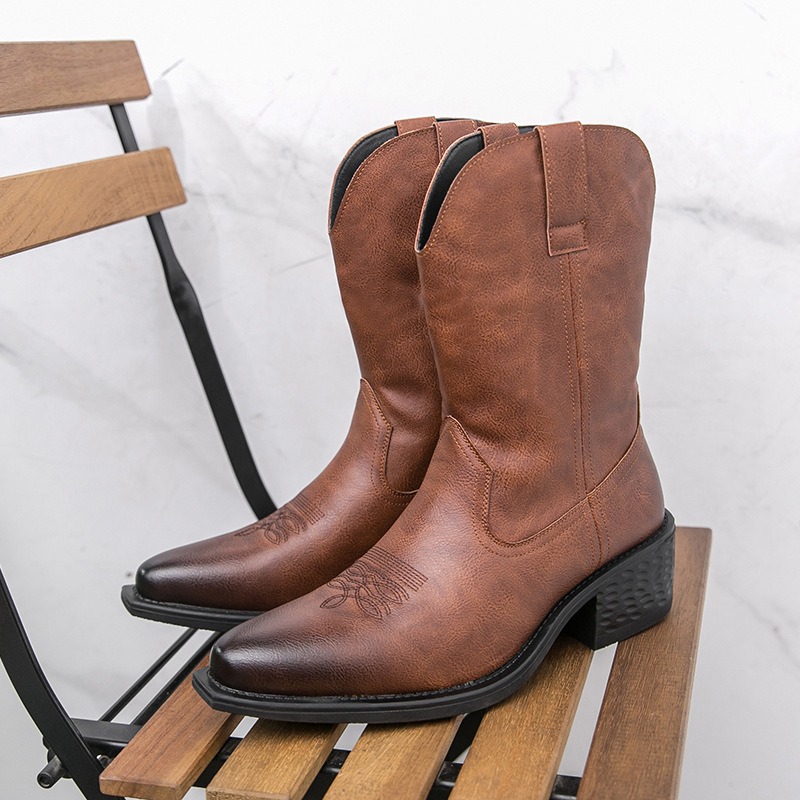 Ethnic And Fashion - Botas de Hombre Clásicas con Bordado
