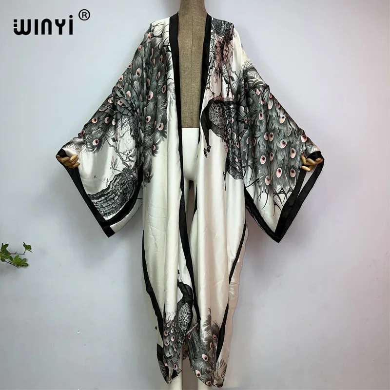 WINYI-kimono clásico con estam - Kaftan Women Boho reseña y precio