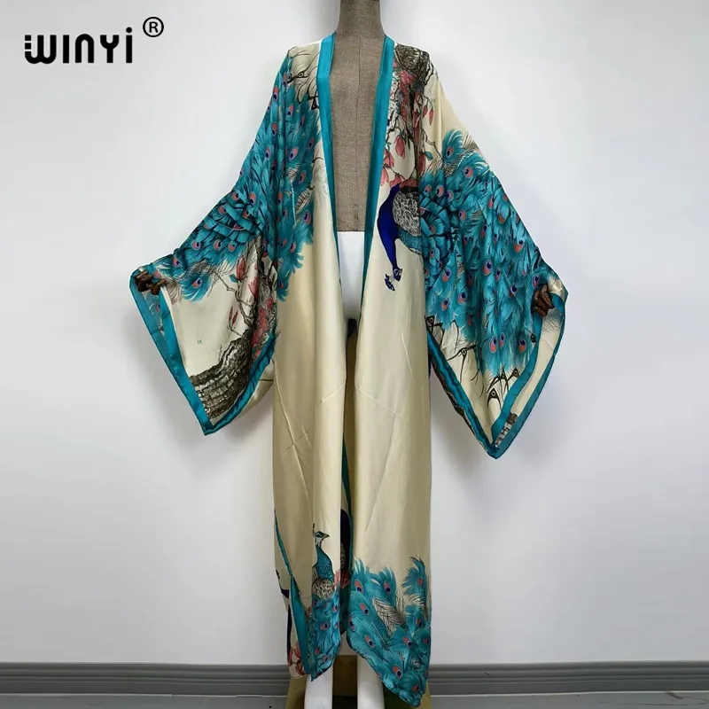 WINYI-kimono clásico con estam - Kaftan Women Boho reseña y precio