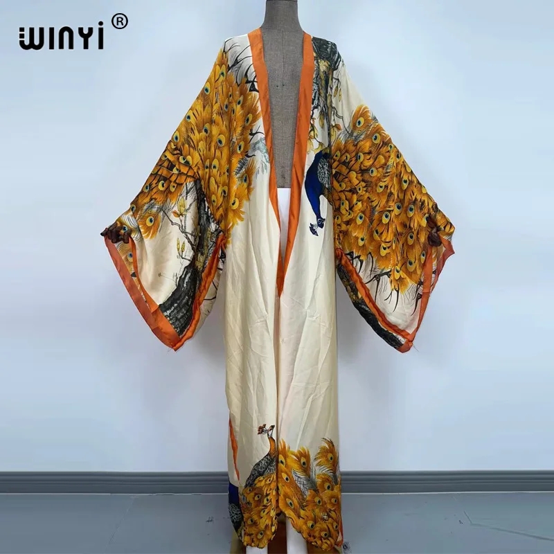 WINYI-kimono clásico con estam - Kaftan Women Boho reseña y precio