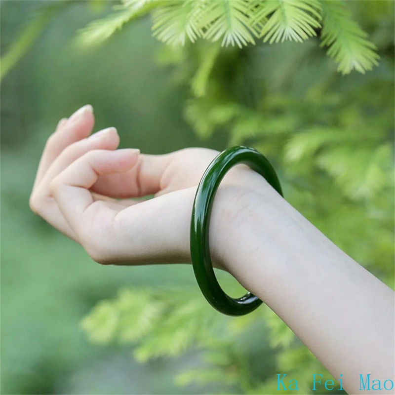 Pulsera de barra fina de Jade  - Ethnic Fashion Designer reseña y precio
