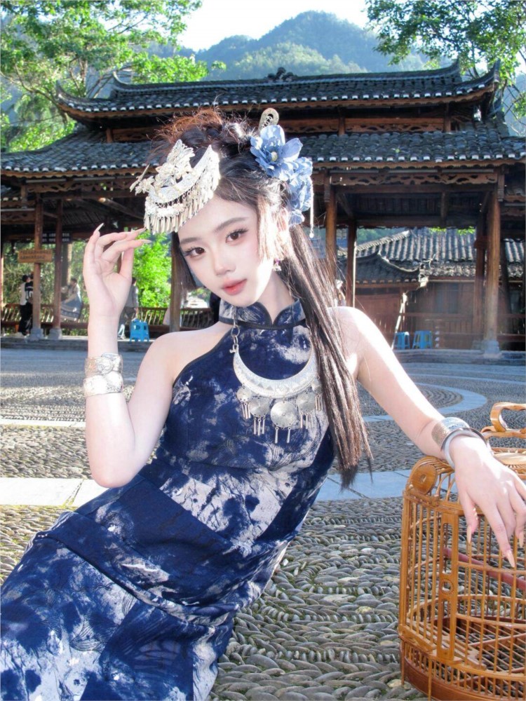 Nuevo vestido batik, ropa feme - Ethnic Dress Fashion Show reseña y precio