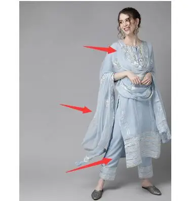 Ropa tradicional india punjabi - Salwar Kameez Set reseña y precio