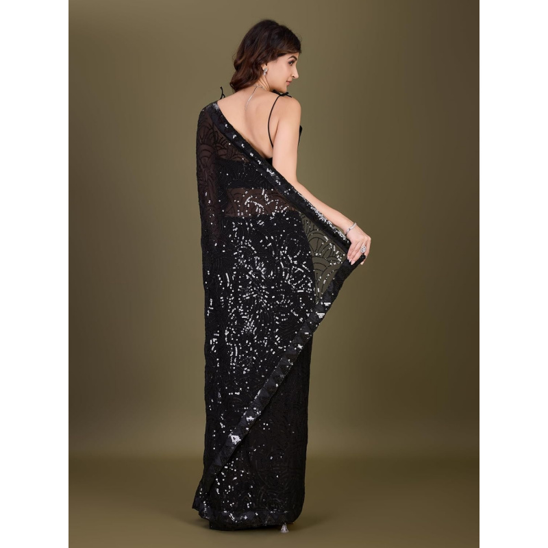 Sari de Georgette para Mujer c - Saree Georgette Women reseña y precio