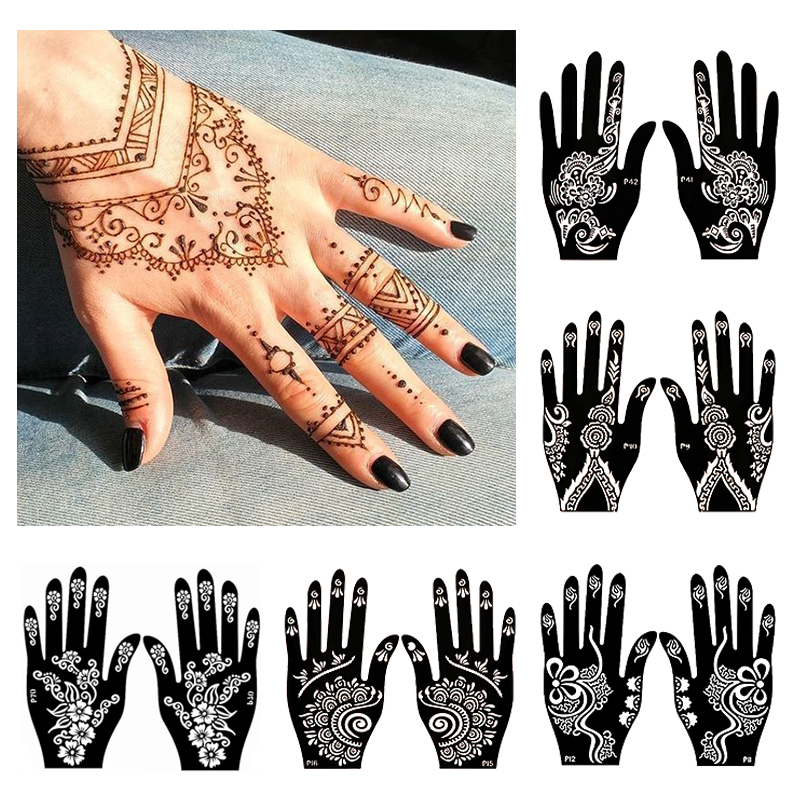 Plantillas de tatuaje de Henna - Ethnic Fashion India reseña y precio