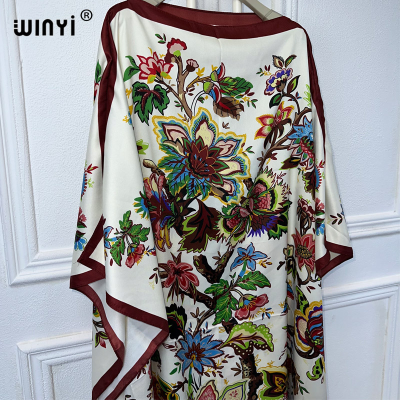 WINYI-ropa africana de alta ca - Kaftan Women Boho reseña y precio