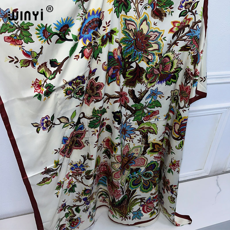 WINYI-ropa africana de alta ca - Kaftan Women Boho reseña y precio