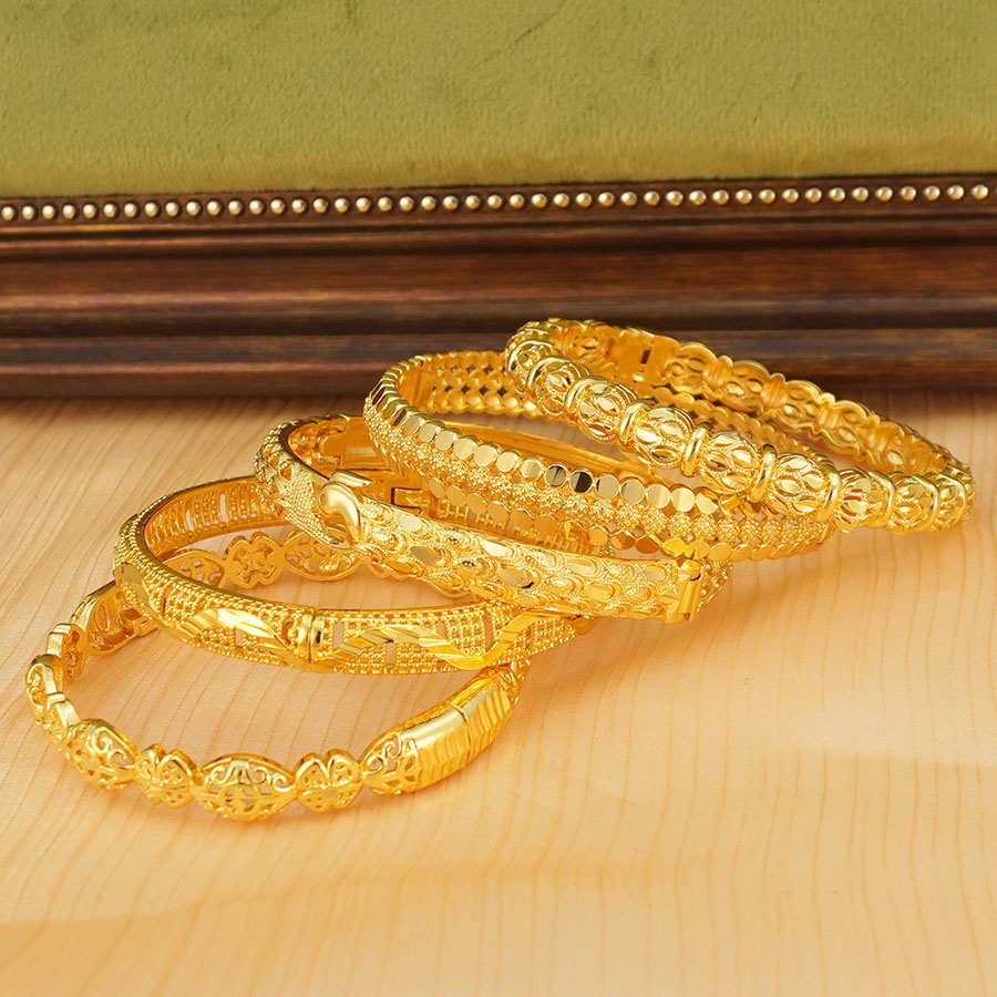 1 Pieza de Brazalete Dorado co - Ethnic Fashion In Dubai reseña y precio