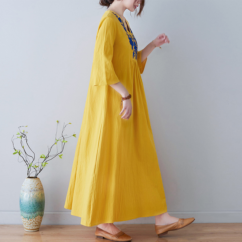 Nuevo Vestido Étnico Hoado con - New Ethnic Fashion reseña y precio