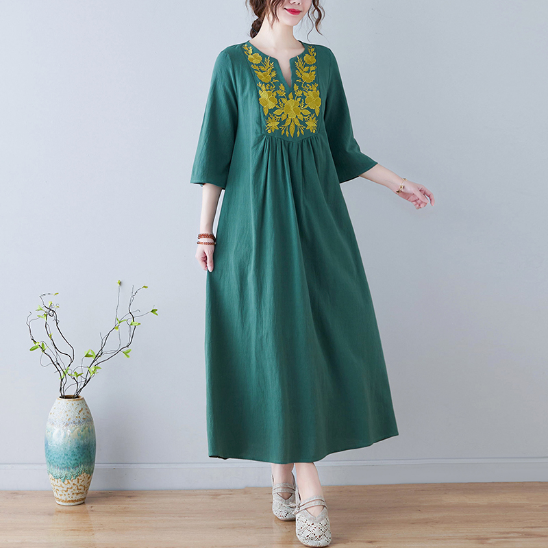 Nuevo Vestido Étnico Hoado con - New Ethnic Fashion reseña y precio