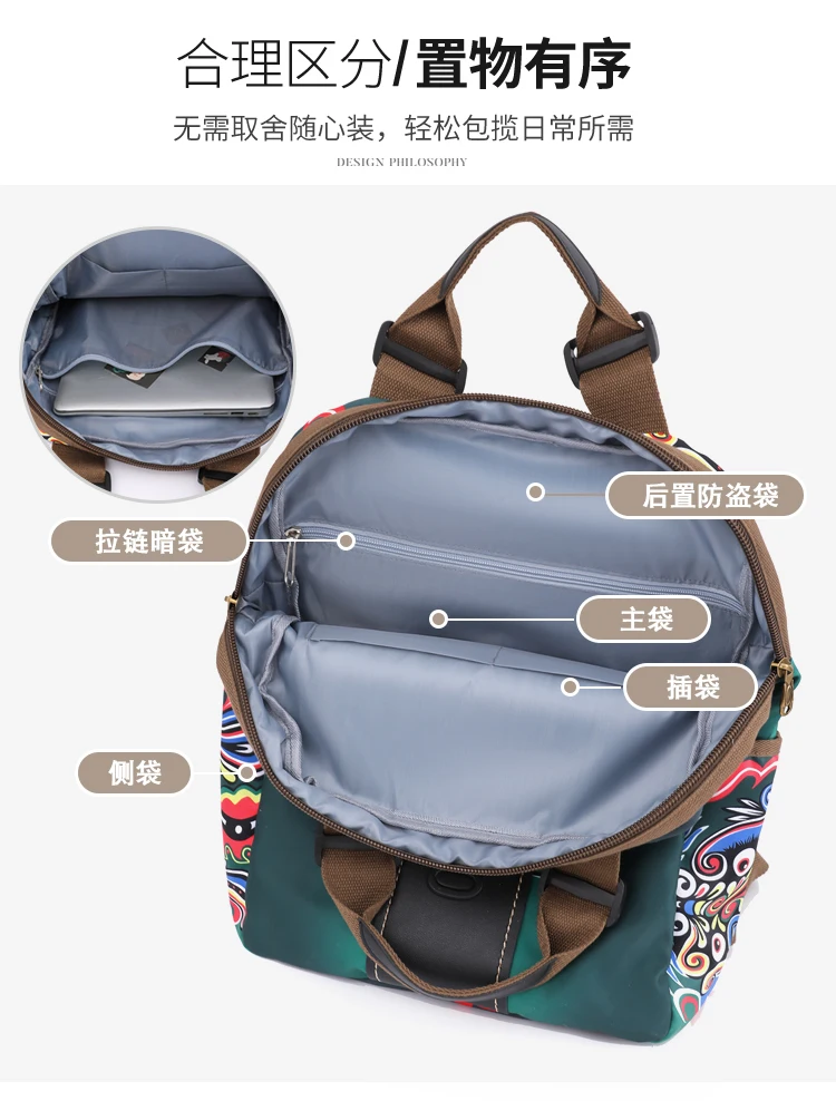 Mochila de gran capacidad para - Ethnic Fashion Book reseña y precio