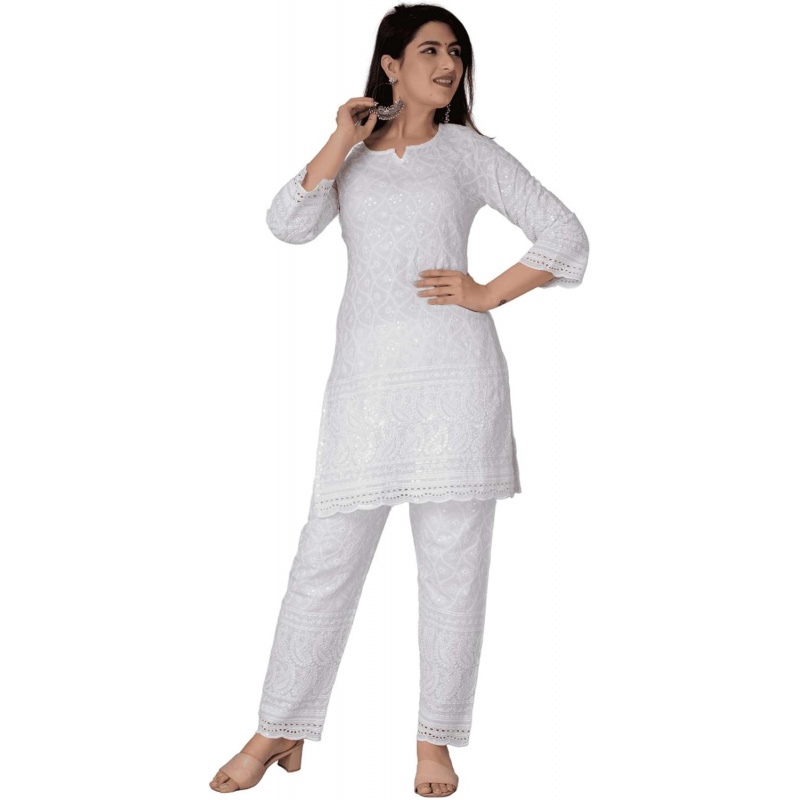 Kurtis indios de algodón Chika - Salwar Kameez Set reseña y precio
