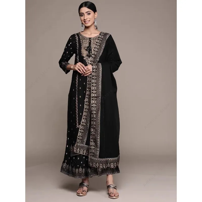 Traje punjabi indio para mujer - Salwar Kameez Set reseña y precio