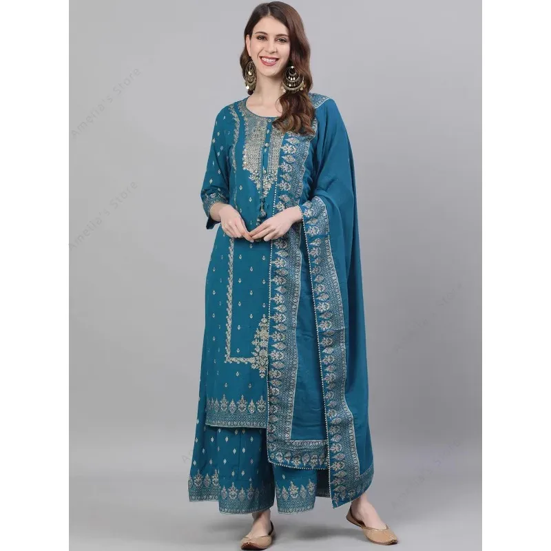 Traje punjabi indio para mujer - Salwar Kameez Set reseña y precio