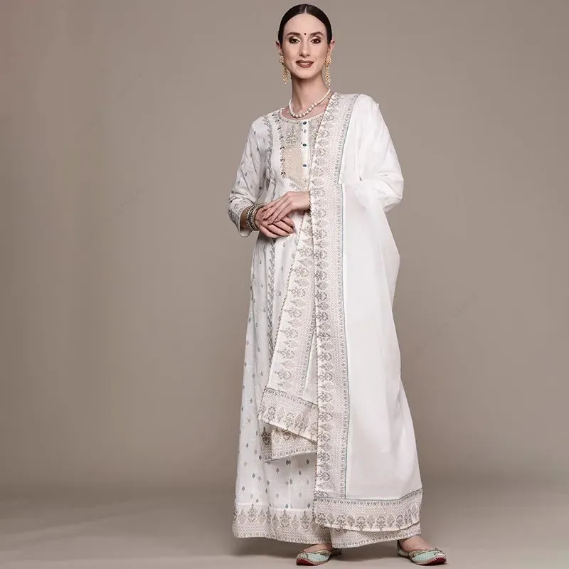 Traje punjabi indio para mujer - Salwar Kameez Set reseña y precio
