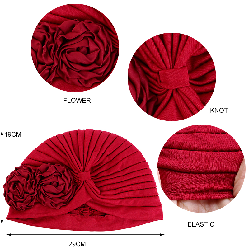 Moda musulmana flor Hijab turb - Ethnic Fashion For Ladies reseña y precio