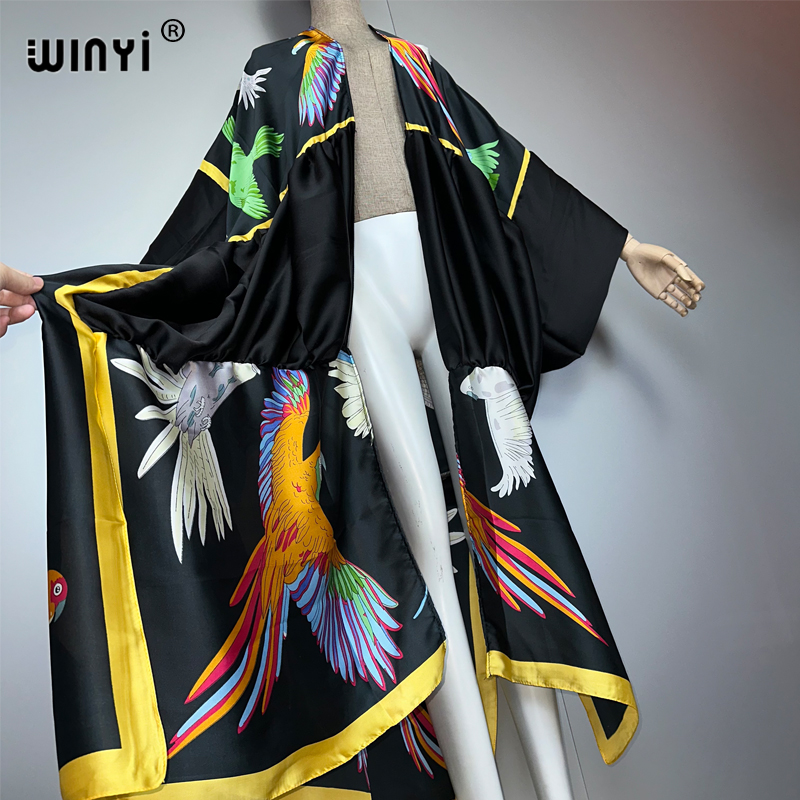 WINYI estampado boho kimono ma - Kaftan Women Boho reseña y precio