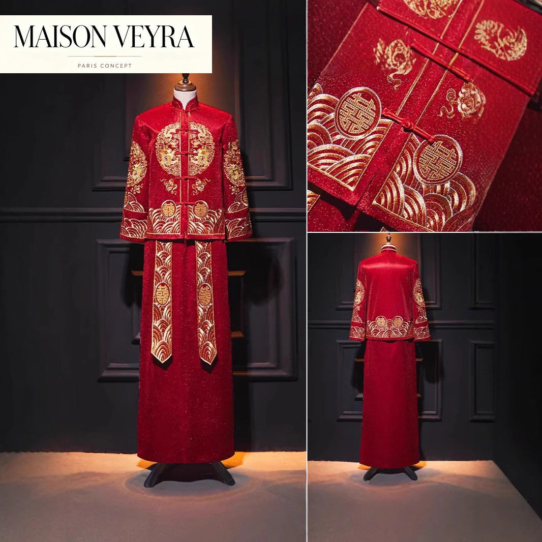 Traje de boda chino para hombr - Salwar Kameez Set reseña y precio