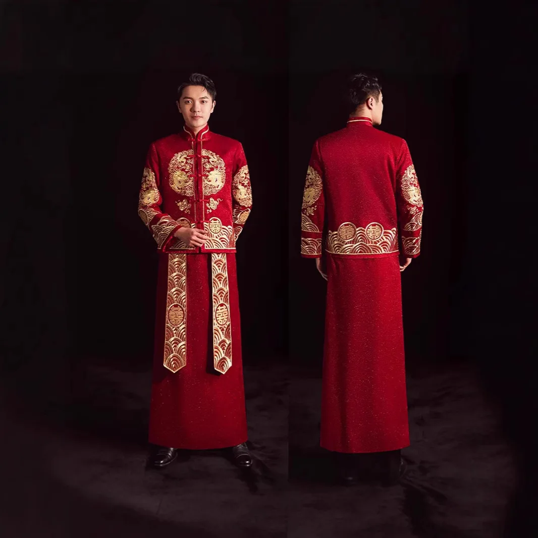 Traje de boda chino para hombr - Salwar Kameez Set reseña y precio