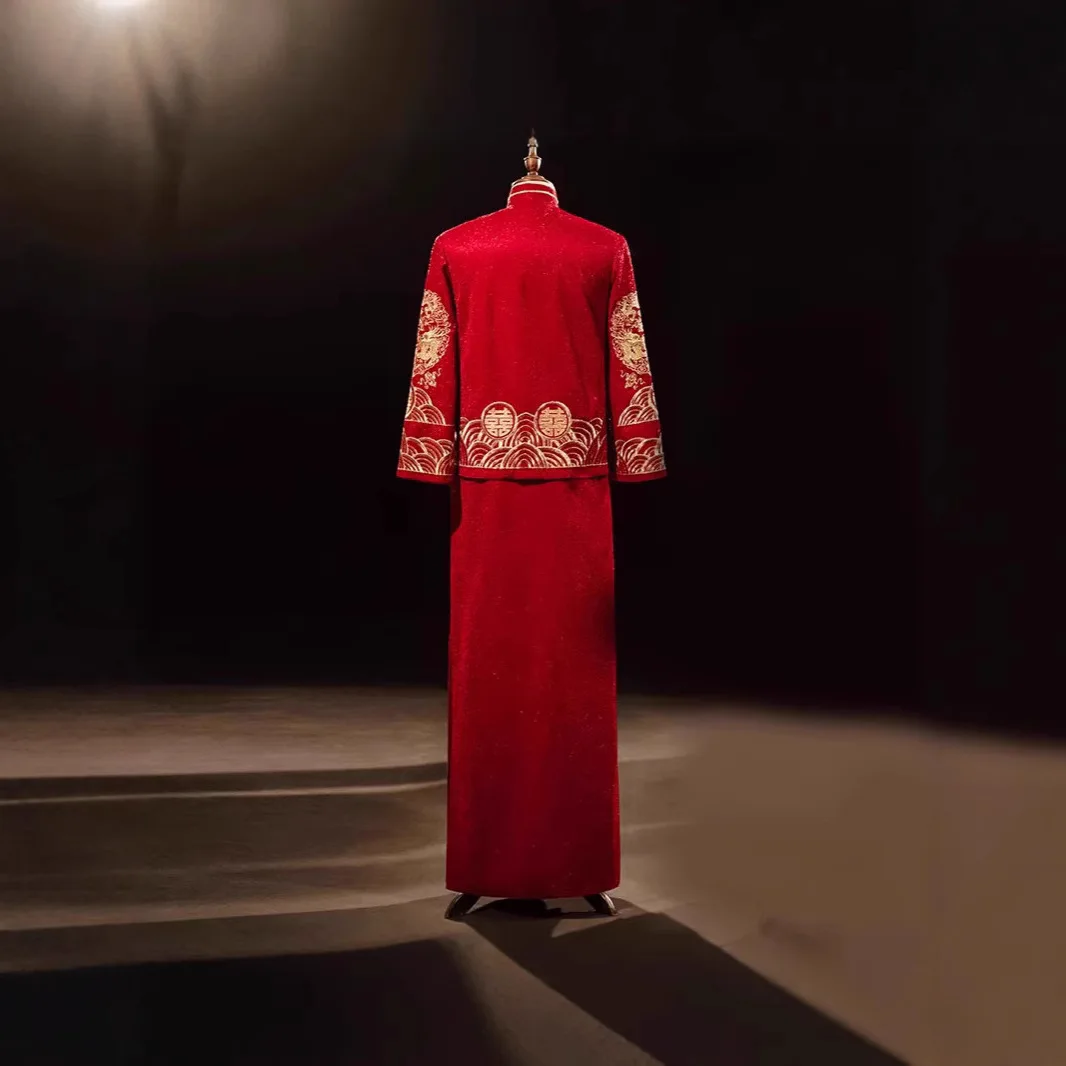 Traje de boda chino para hombr - Salwar Kameez Set reseña y precio