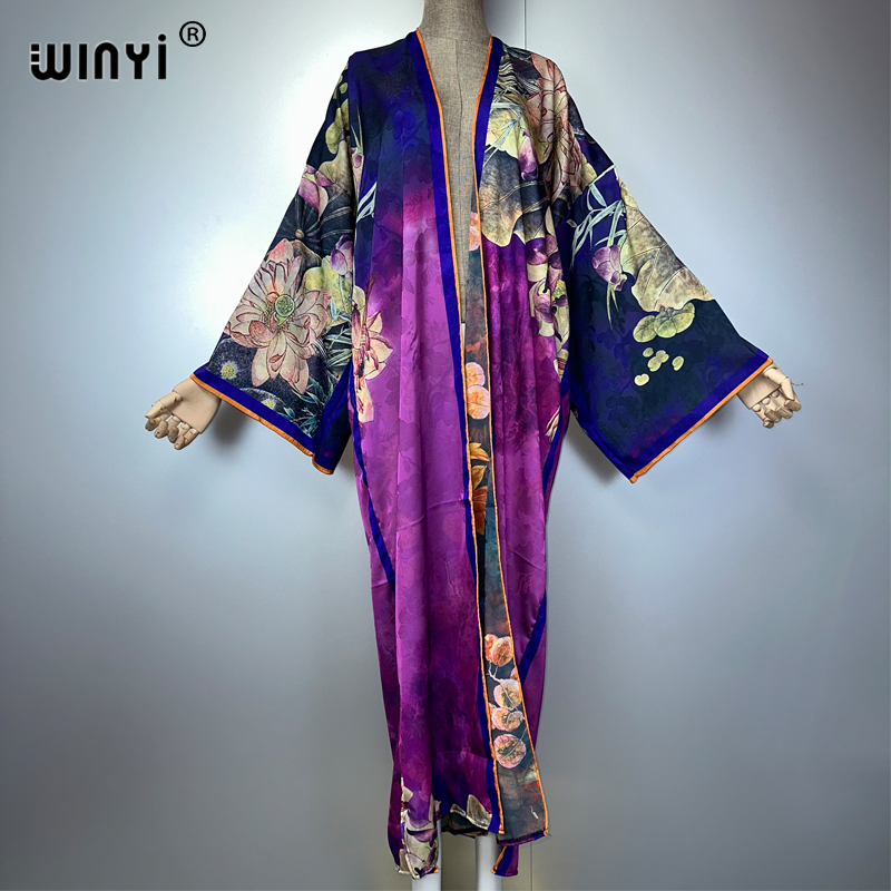 WINYI kimono vestido estampado - Kaftan Women Boho reseña y precio