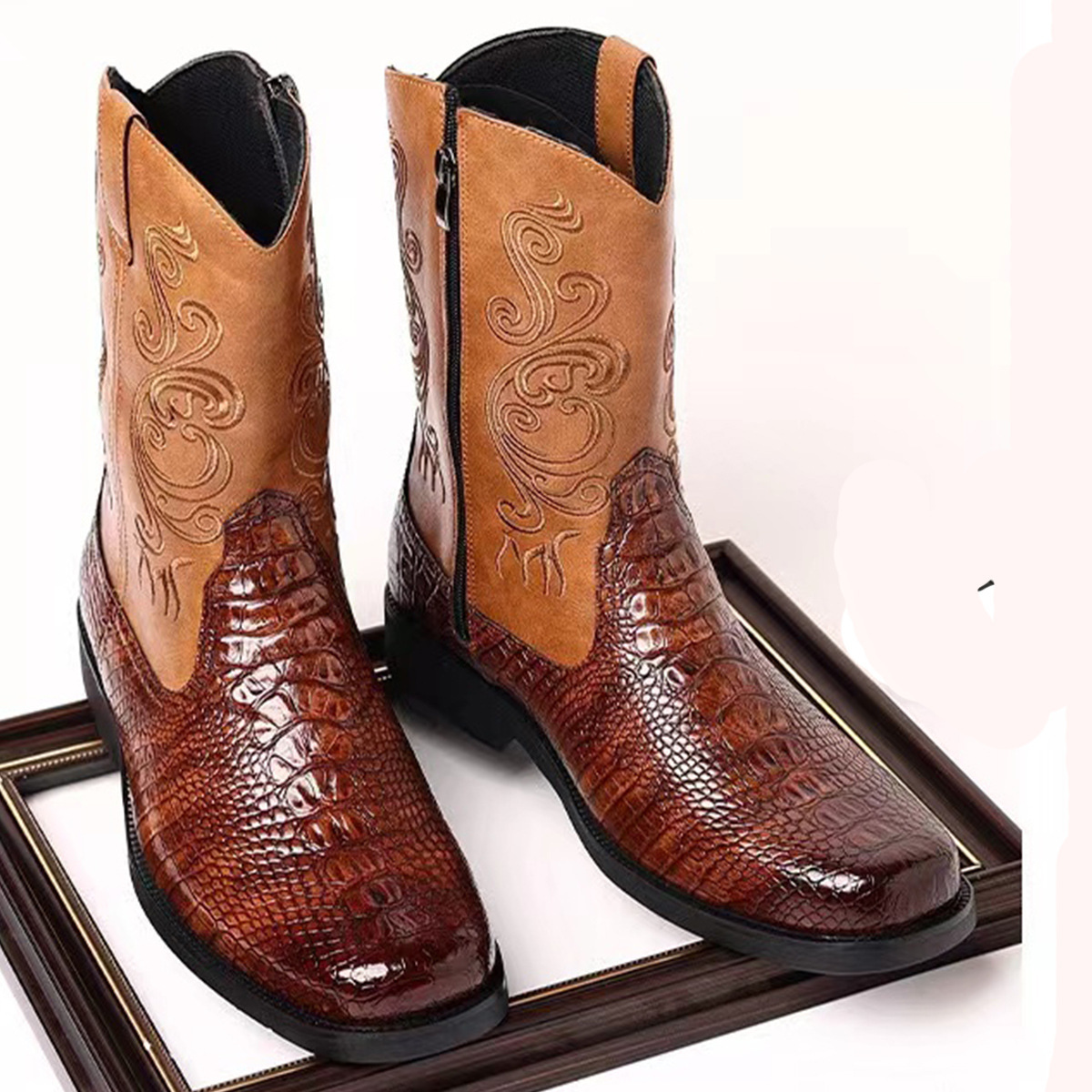 Botas de vaquero del oeste par - Ethnic And Fashion reseña y precio