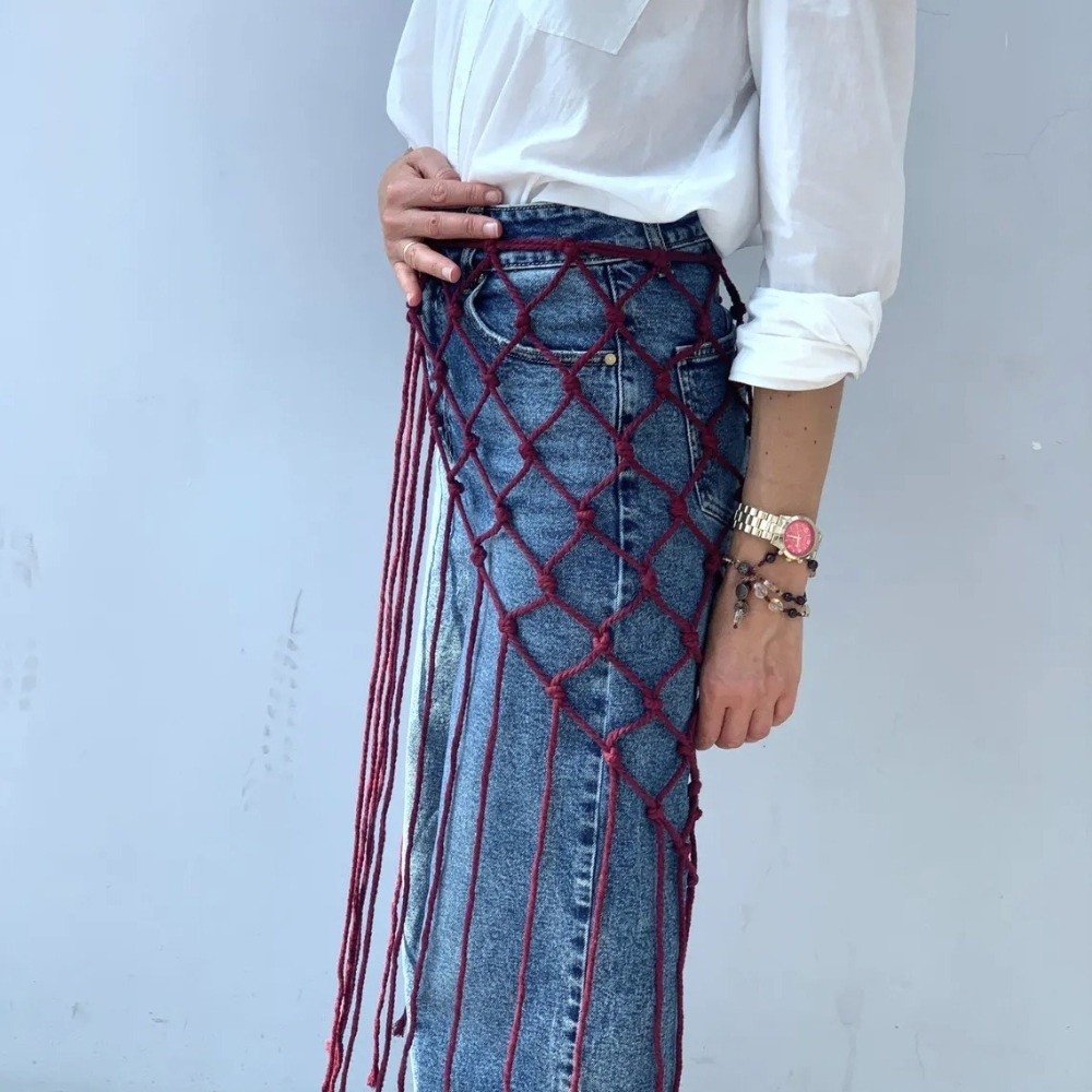 Pañuelo chal bohemio de malla  - Ethnic Fashion Designer reseña y precio