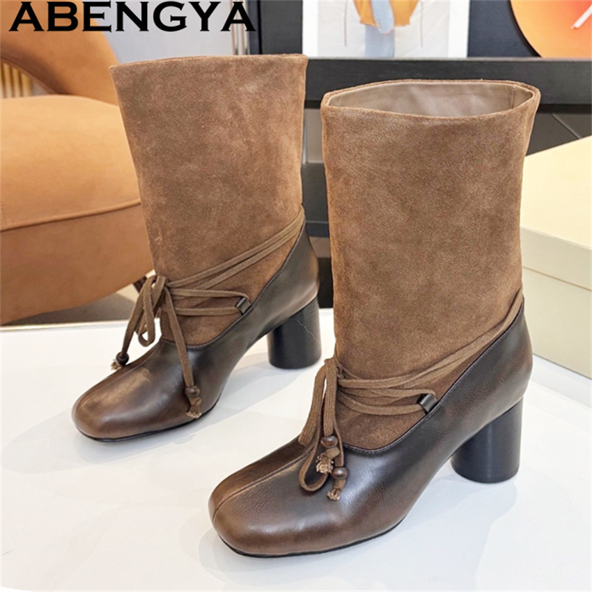 Botas de Media Pantorrilla con - Ethnic Fashion Week reseña y precio