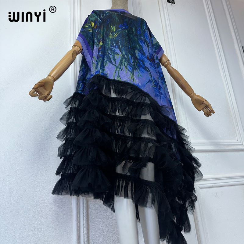 WINYI-ropa africana de talla g - Kaftan Women Boho reseña y precio