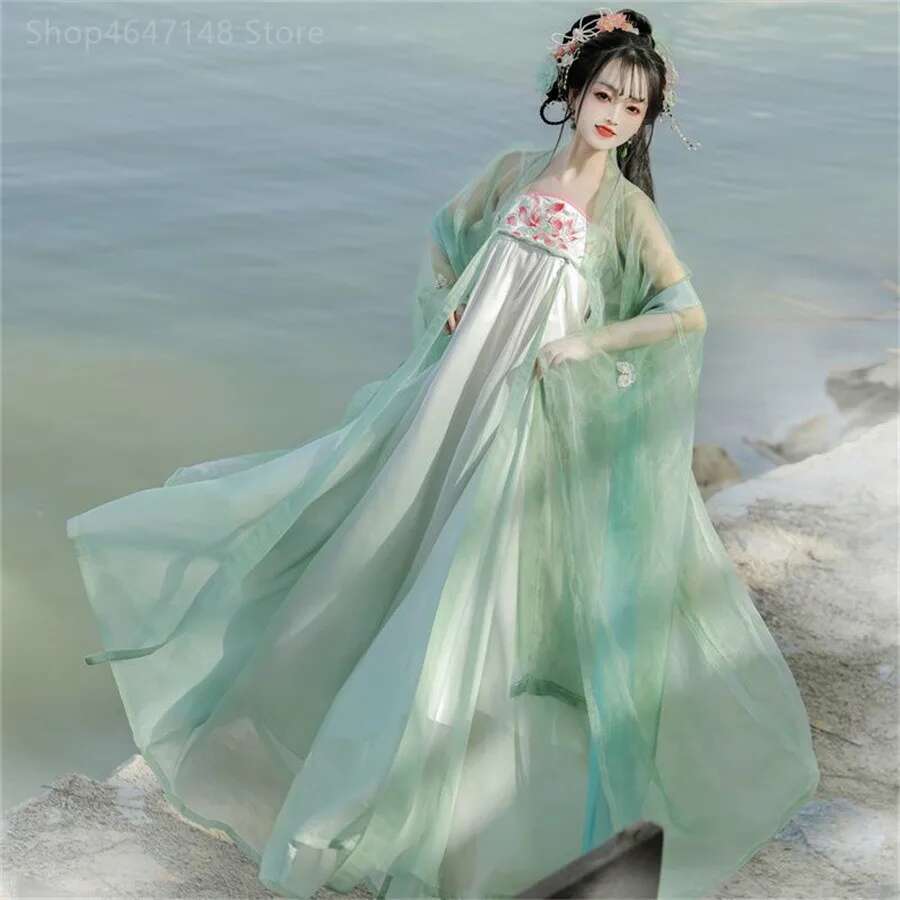Hanfu-vestido tradicional chin - Ethnic Dress Fashion Show reseña y precio