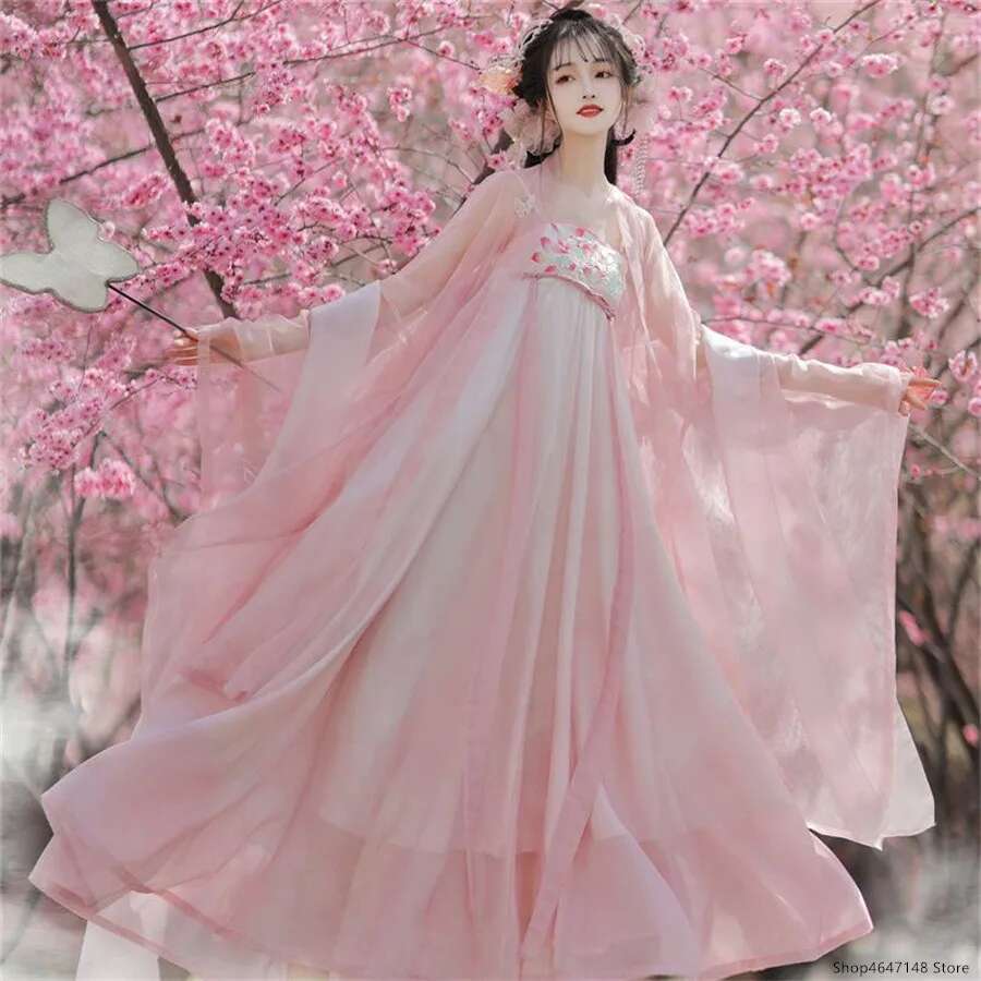 Hanfu-vestido tradicional chin - Ethnic Dress Fashion Show reseña y precio