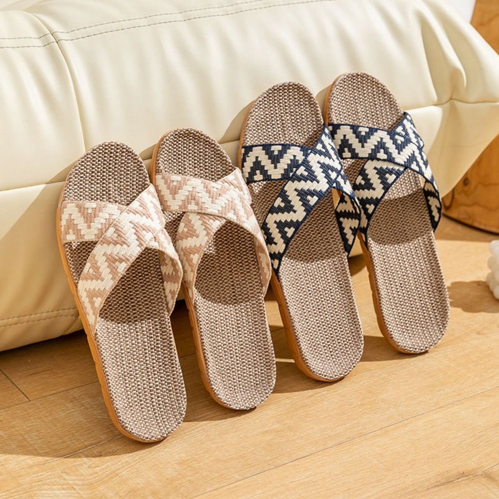 Pantuflas de Lino de Estilo Ét - Ethnic And Fashion reseña y precio