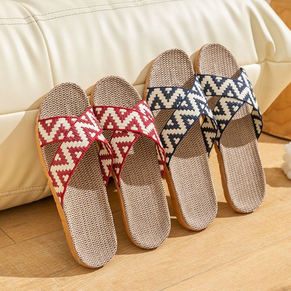 Pantuflas de Lino de Estilo Ét - Ethnic And Fashion reseña y precio